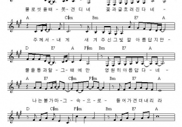 주께서 내게 그려 주신