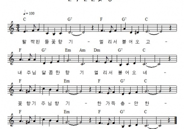 활짝 핀 들꽃 향기