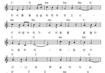 오직 우리가 여러분 가운데서